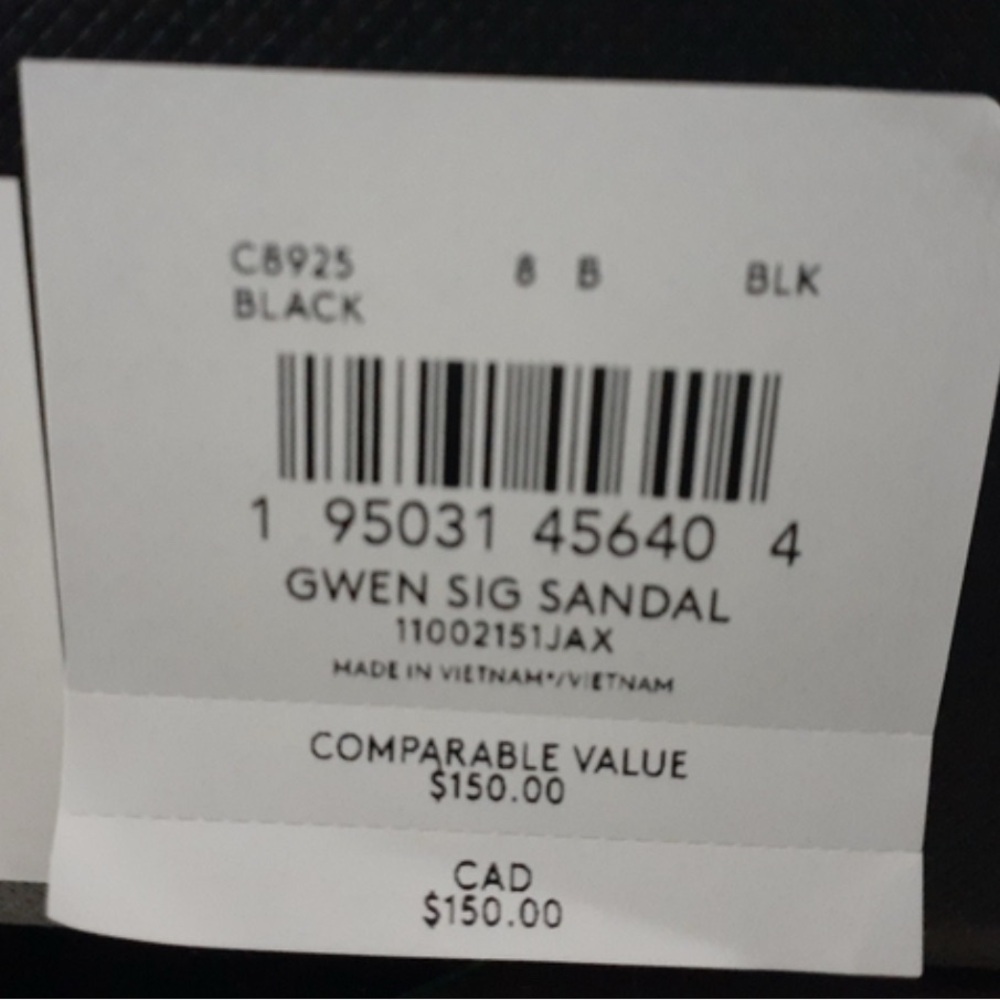 COACH Gwen Signature Black Golden Buckle Leather Strap Sandals 8B US / 38.5 EU - Picture 14 of 16